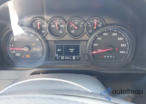 2019 Chevrolet Silverado 1500 Custom из США, поврежденный, VIN 3GCUYBEF4KG700928